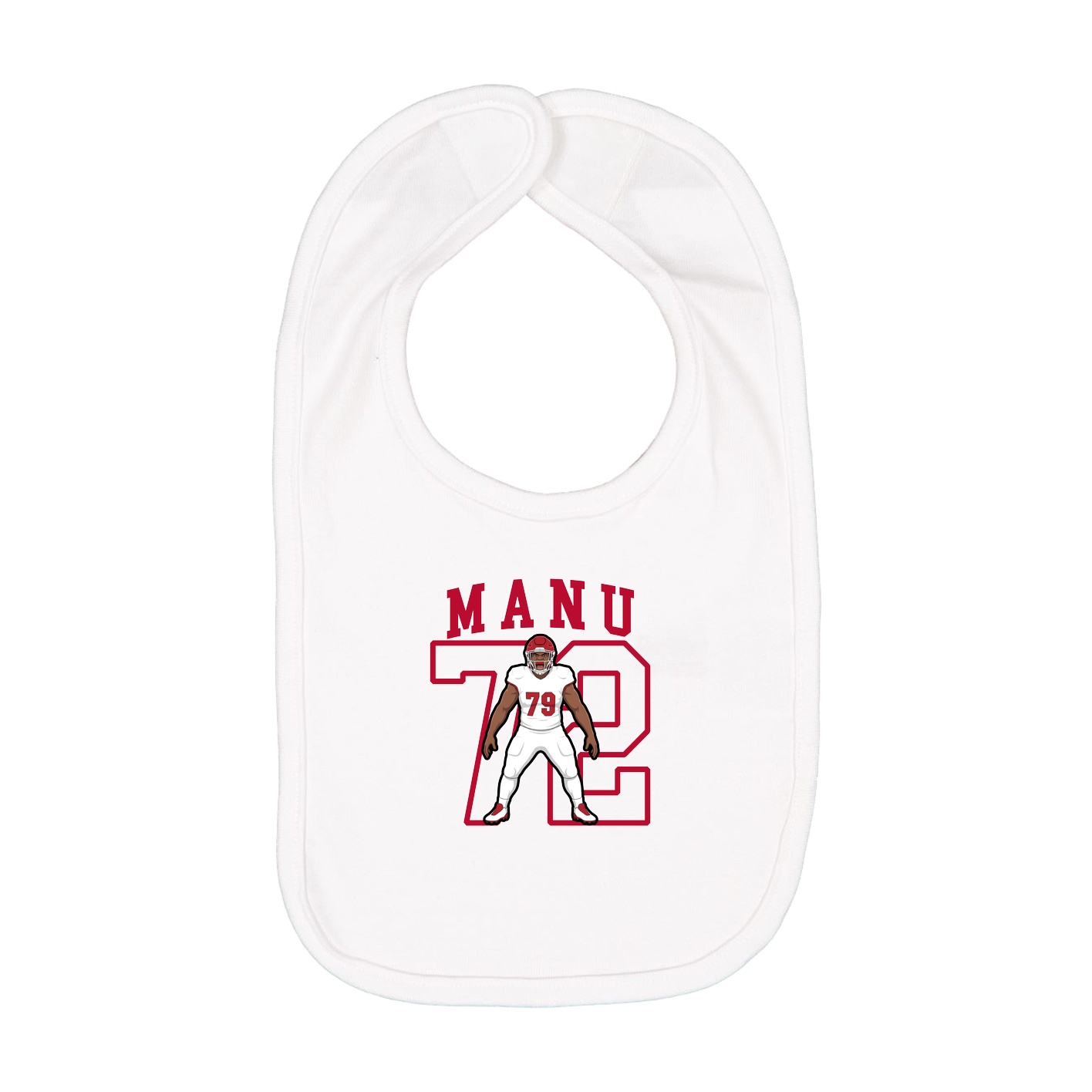 Infant Bib — Shirsey in White