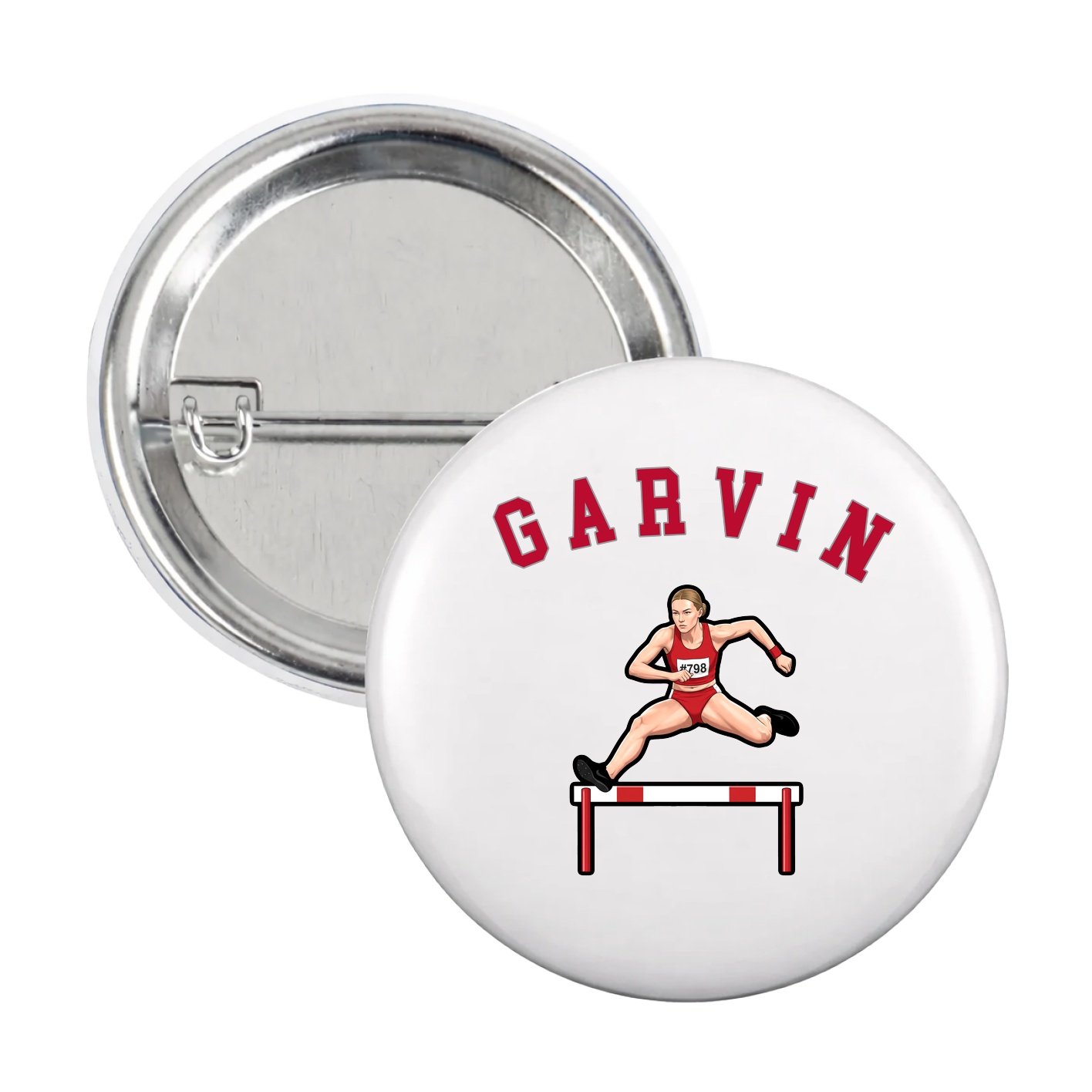 Game Day Button — Shirsey Arch in White