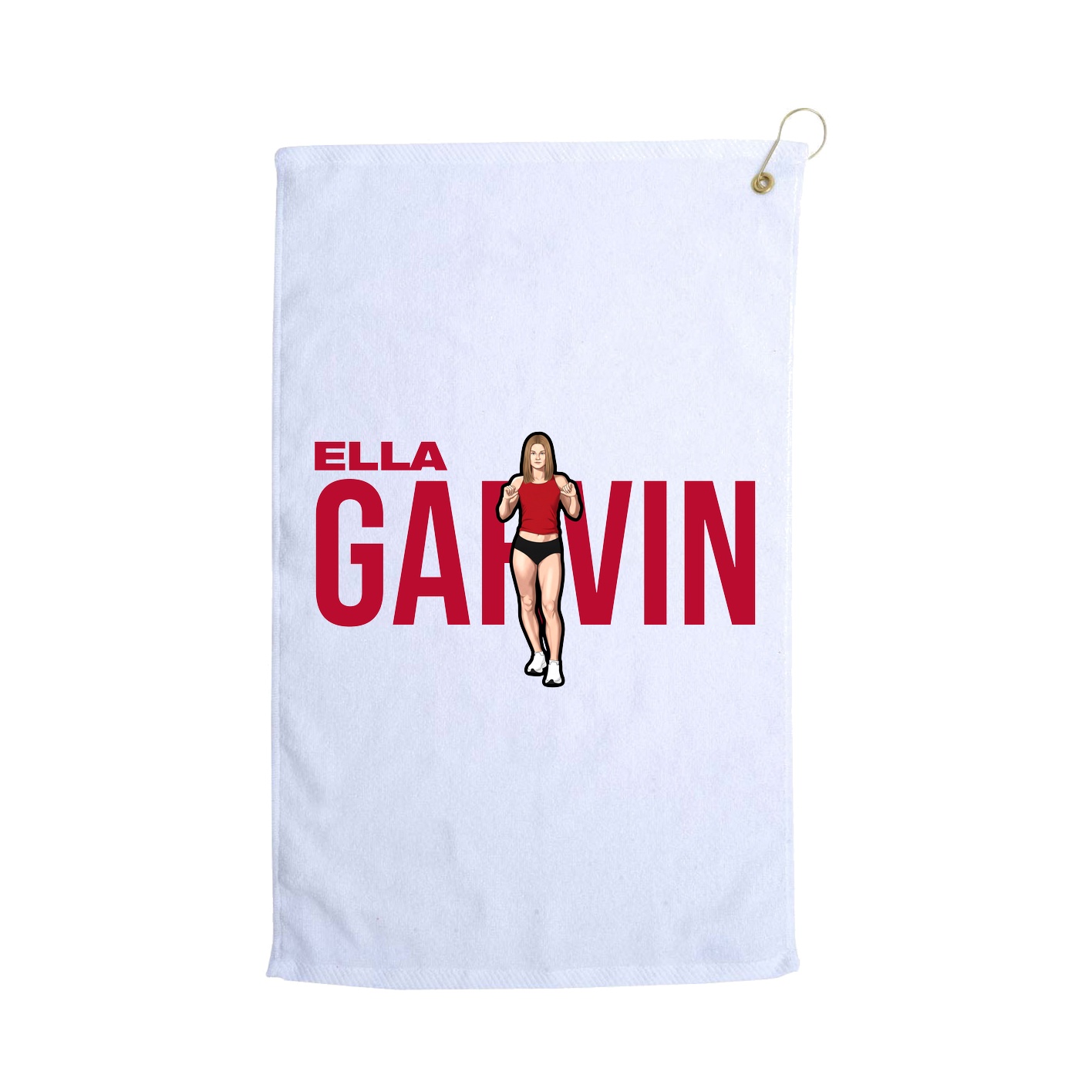 Golf Towel — Player Name in White