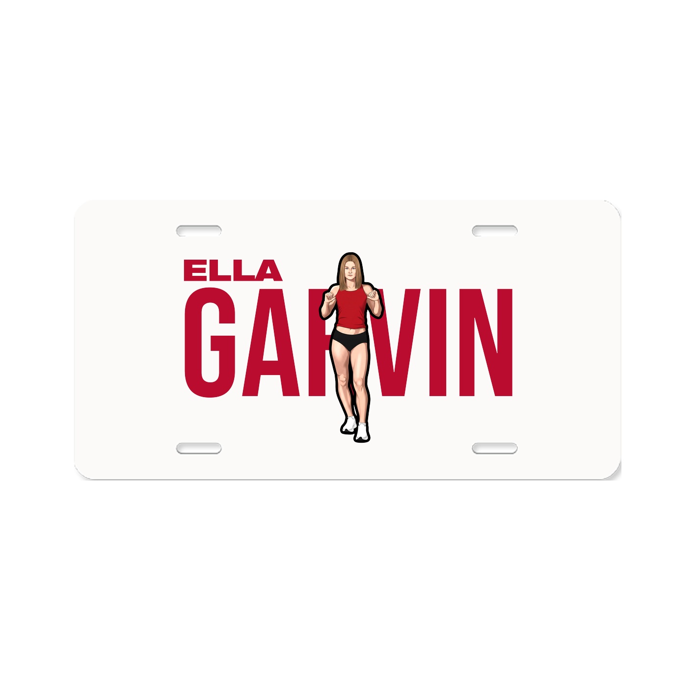 License Plate — Player Name in Classic