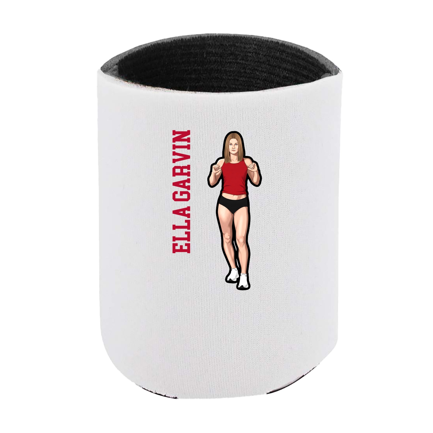 Can Holder — Name Vertical in White