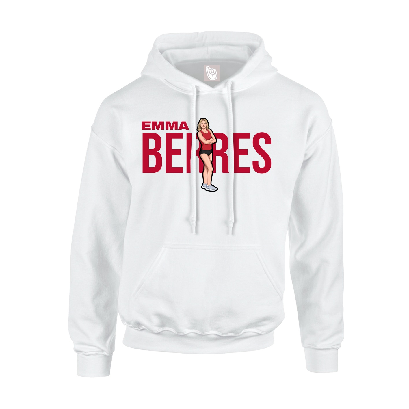 Youth Hoodie — Player Name in White