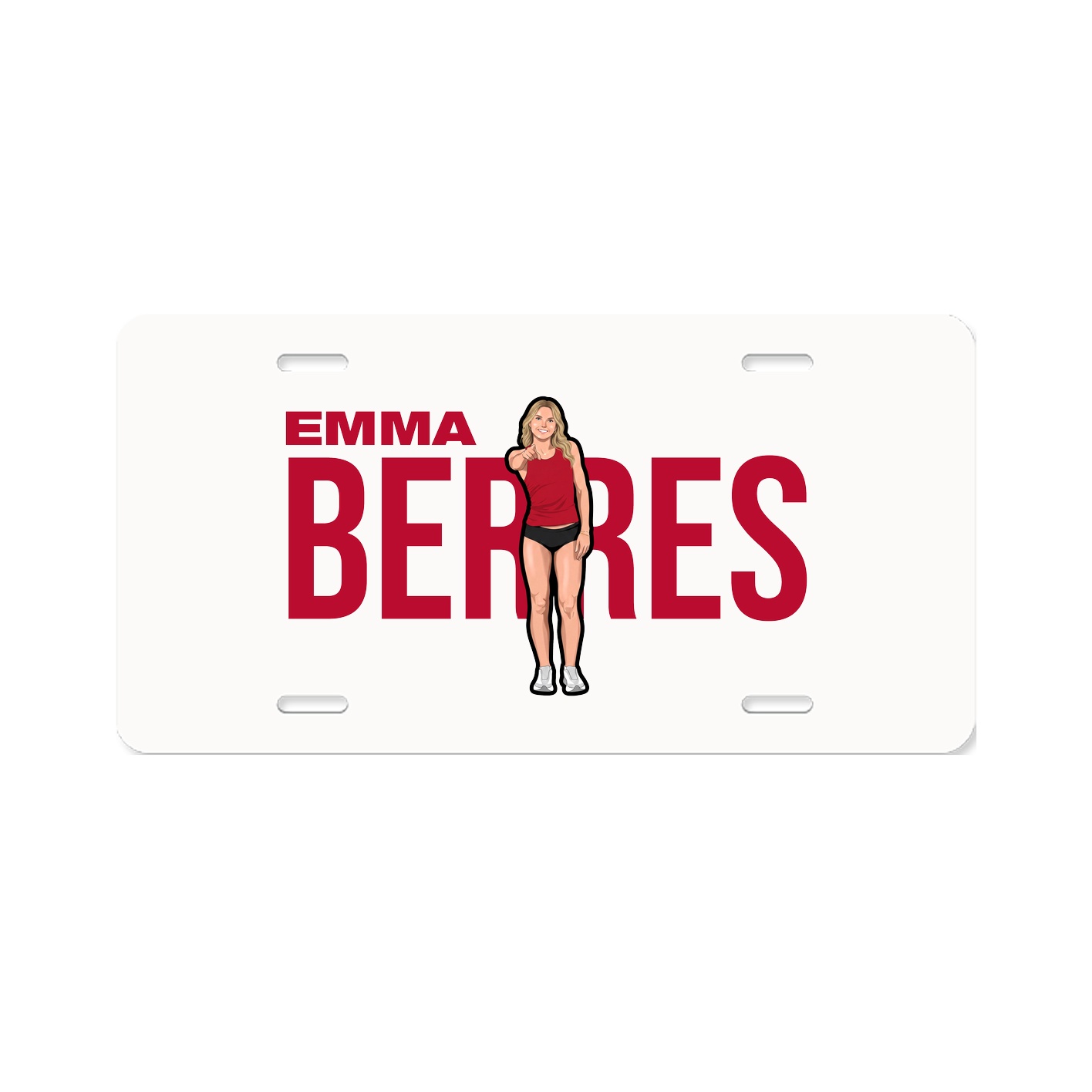 License Plate — Player Name in Classic