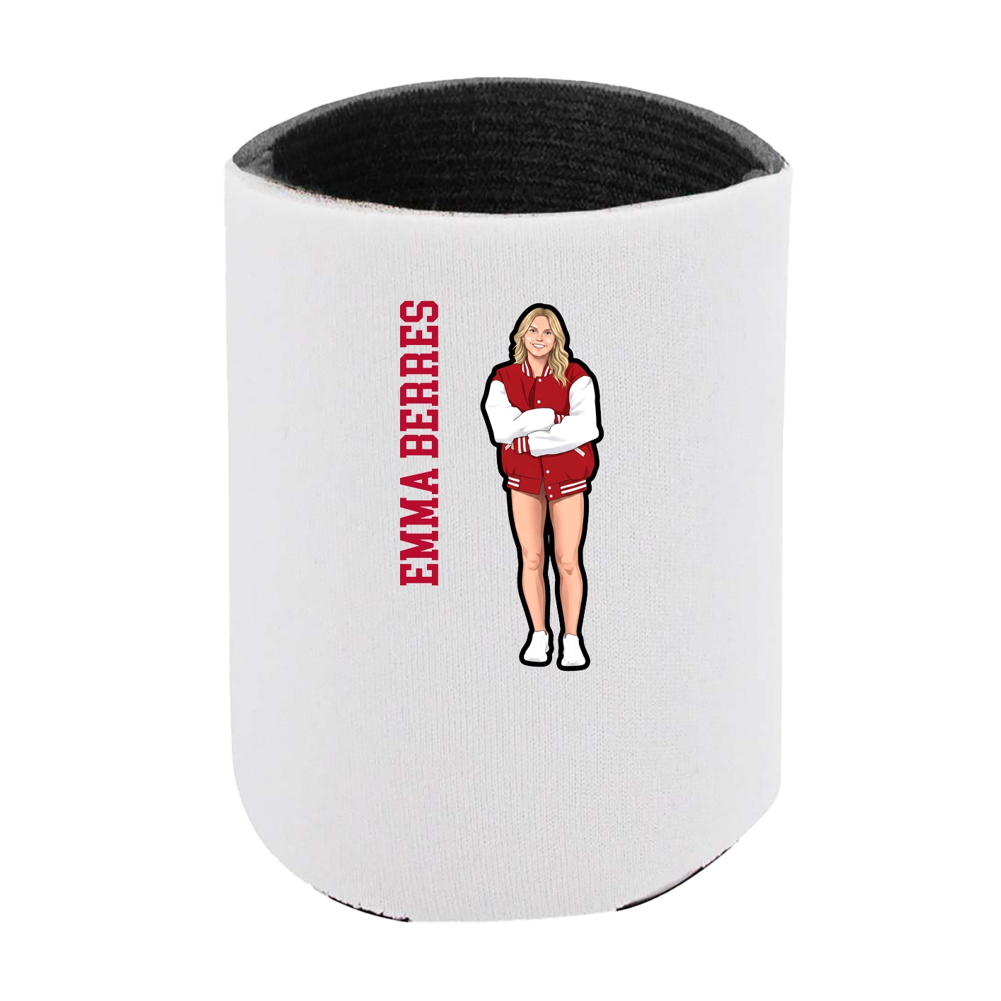 Can Holder — Name Vertical in White
