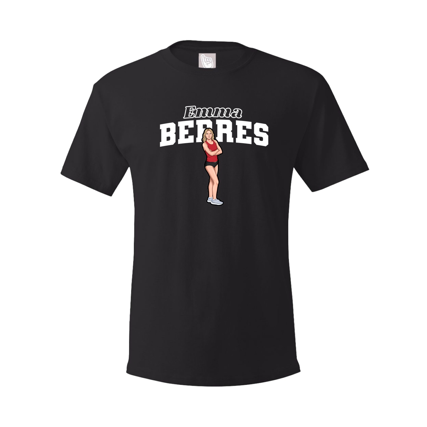 Youth Tee — Name Arch in Black