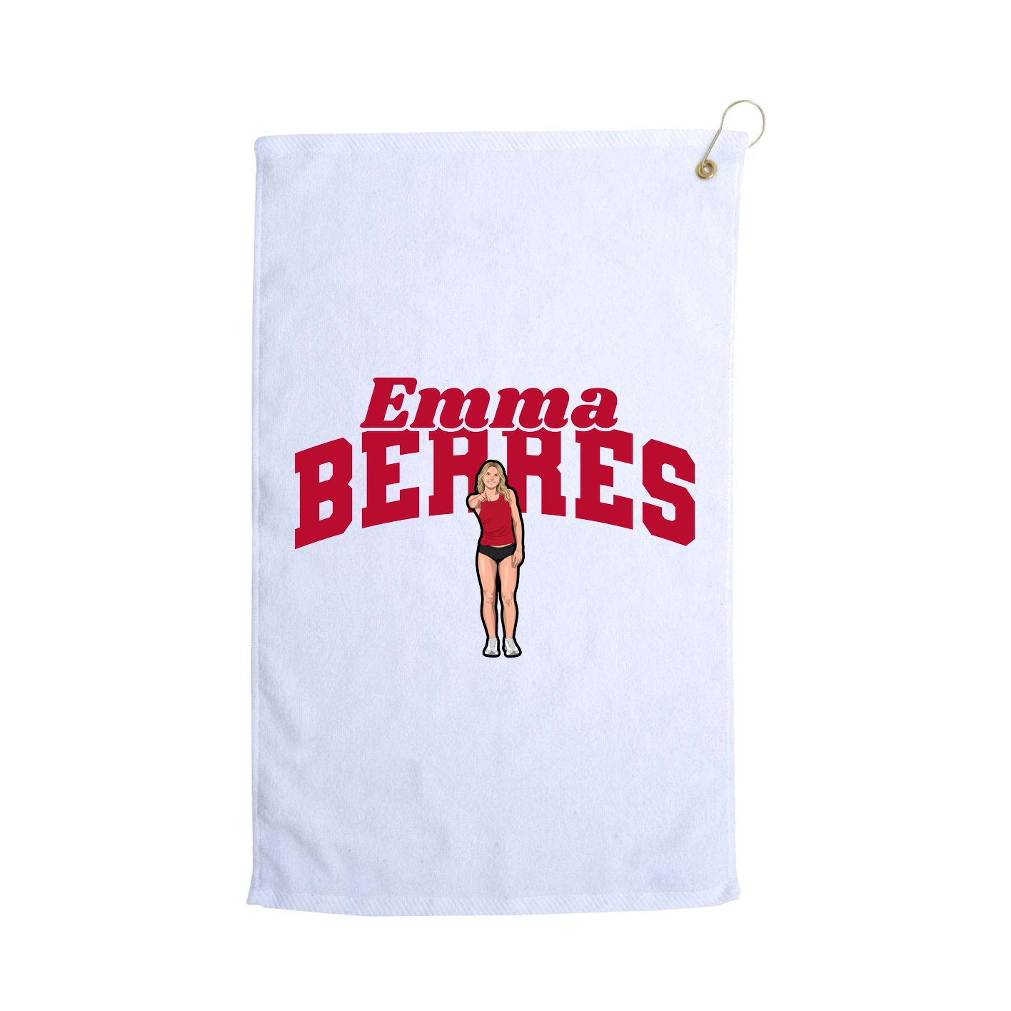 Golf Towel — Signature Arch in White