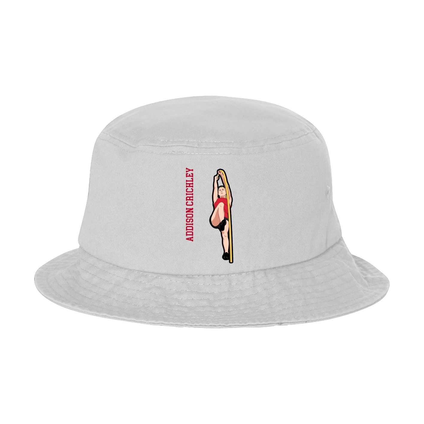 Bucket Cap — Name Vertical in White