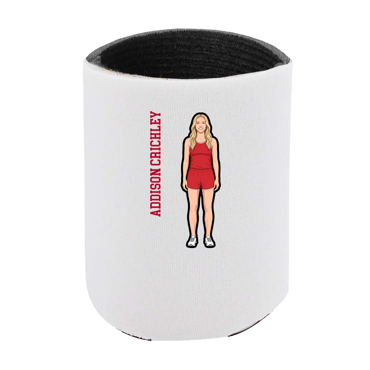 Can Holder — Name Vertical in White