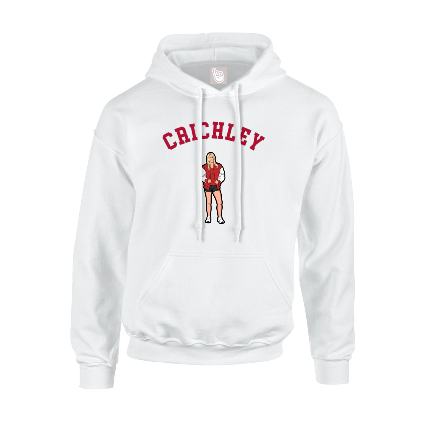 Youth Hoodie — Shirsey Arch in White