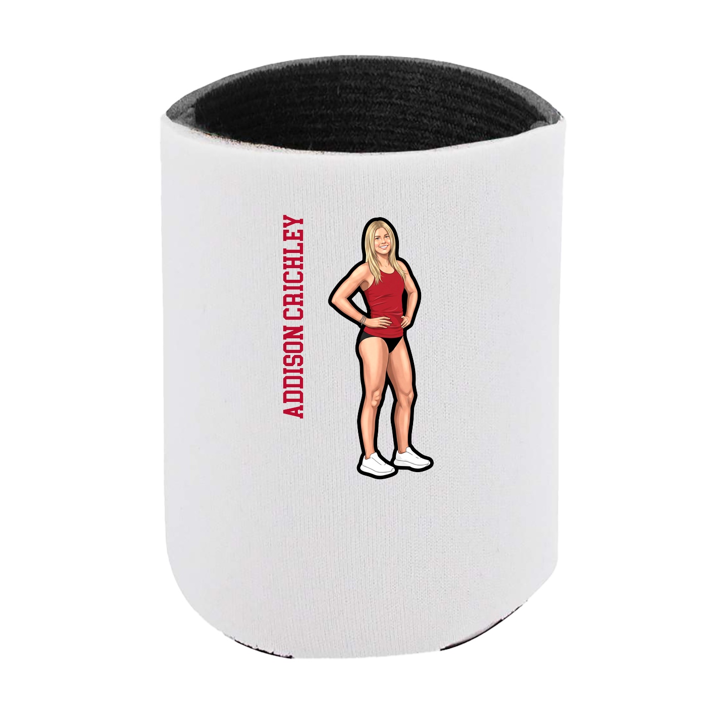 Can Holder — Name Vertical in White
