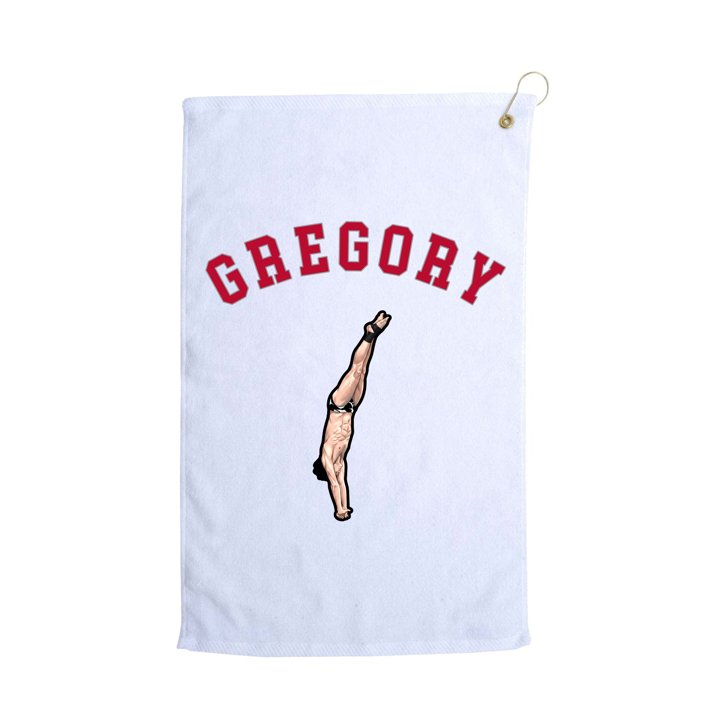 Golf Towel — Shirsey Arch in White