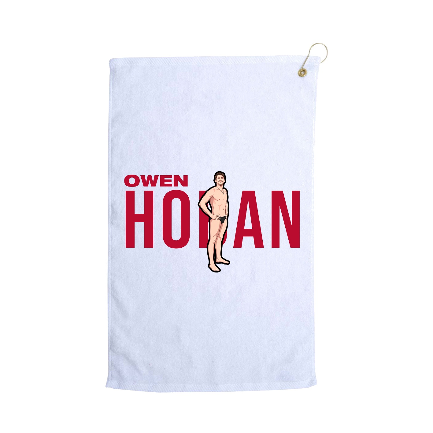 Golf Towel — Player Name in White