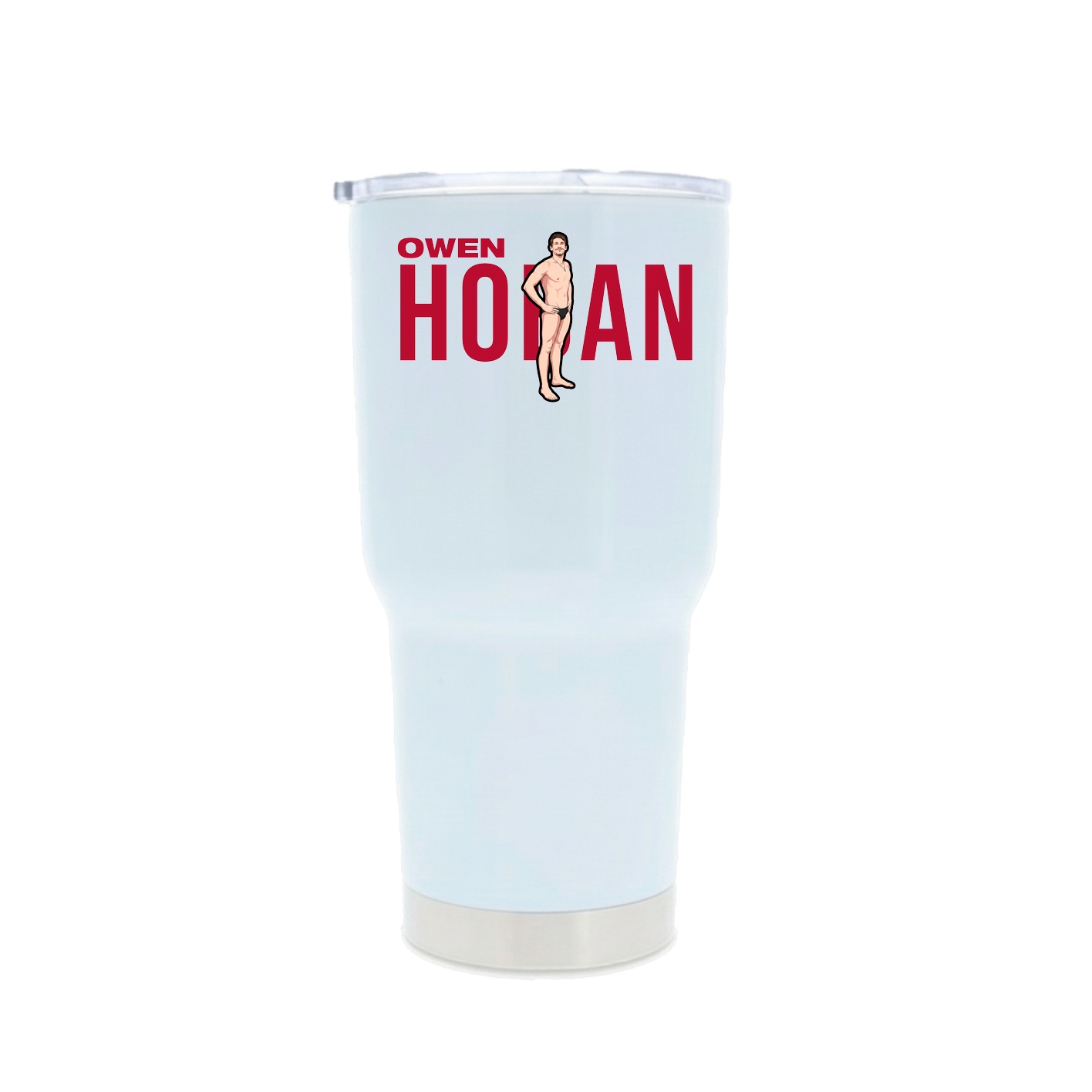 30oz Stainless Steel Tumbler — Player Name in White