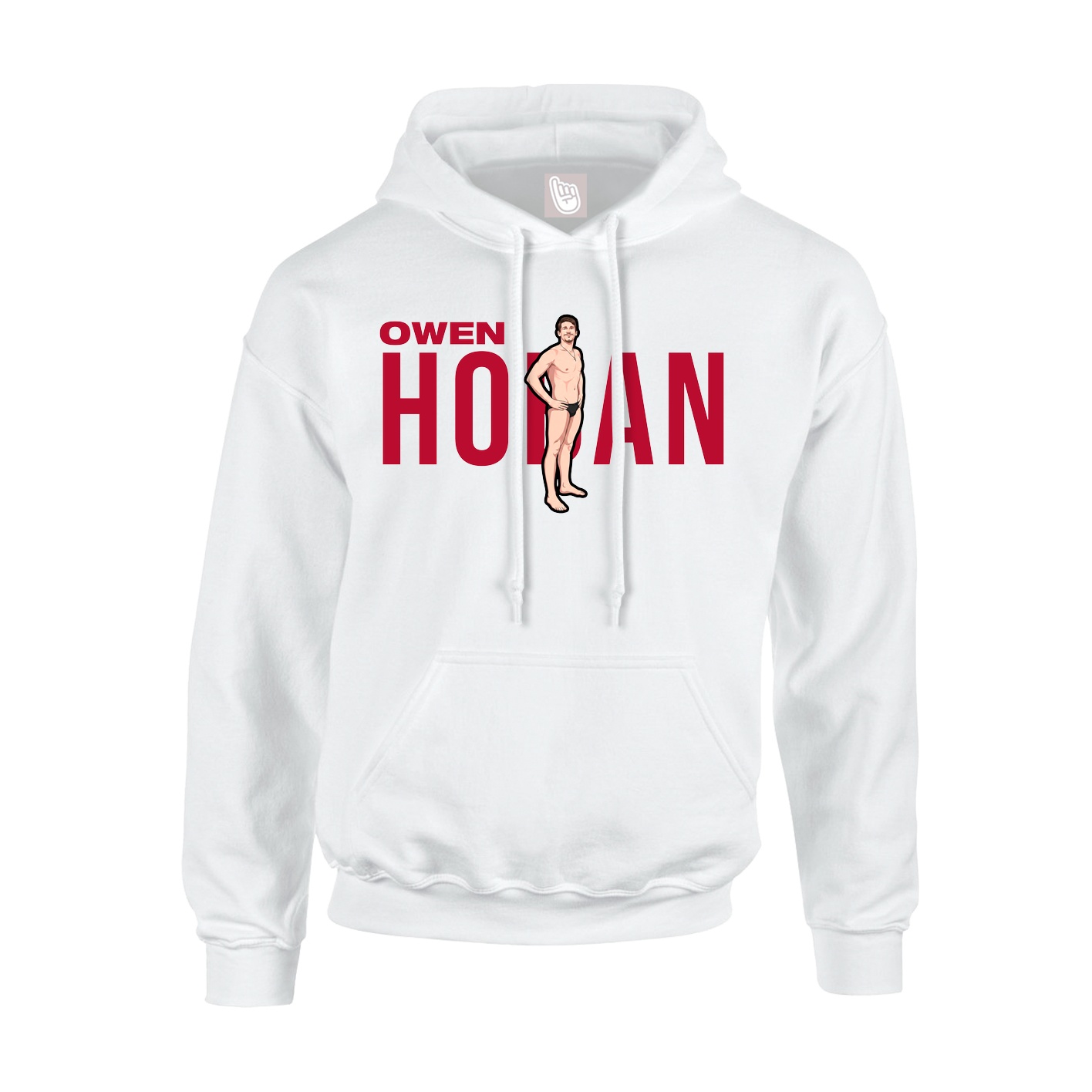 Youth Hoodie — Player Name in White