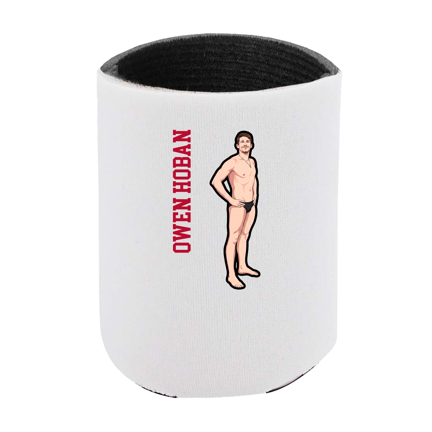 Can Holder — Name Vertical in White