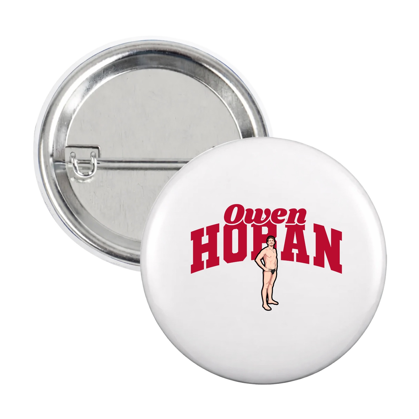 Game Day Button — Signature Arch in White