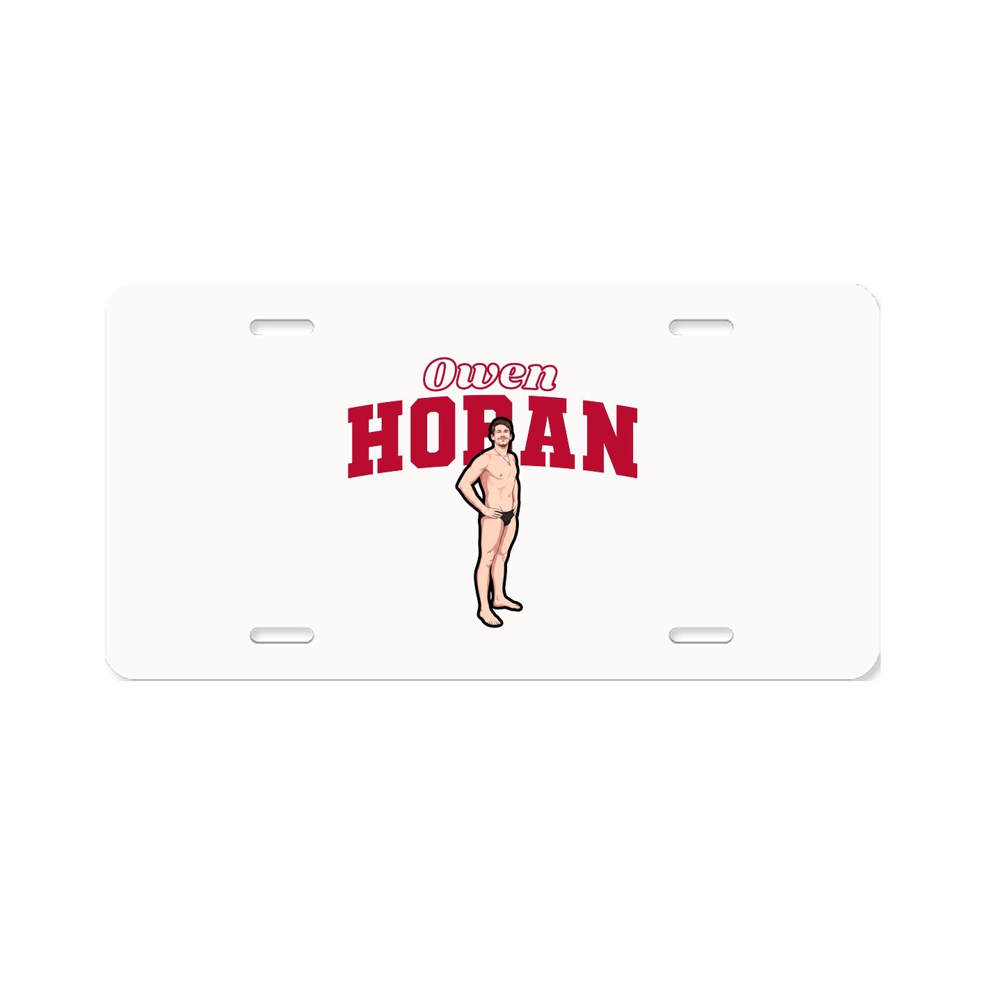 License Plate — Name Arch in Classic