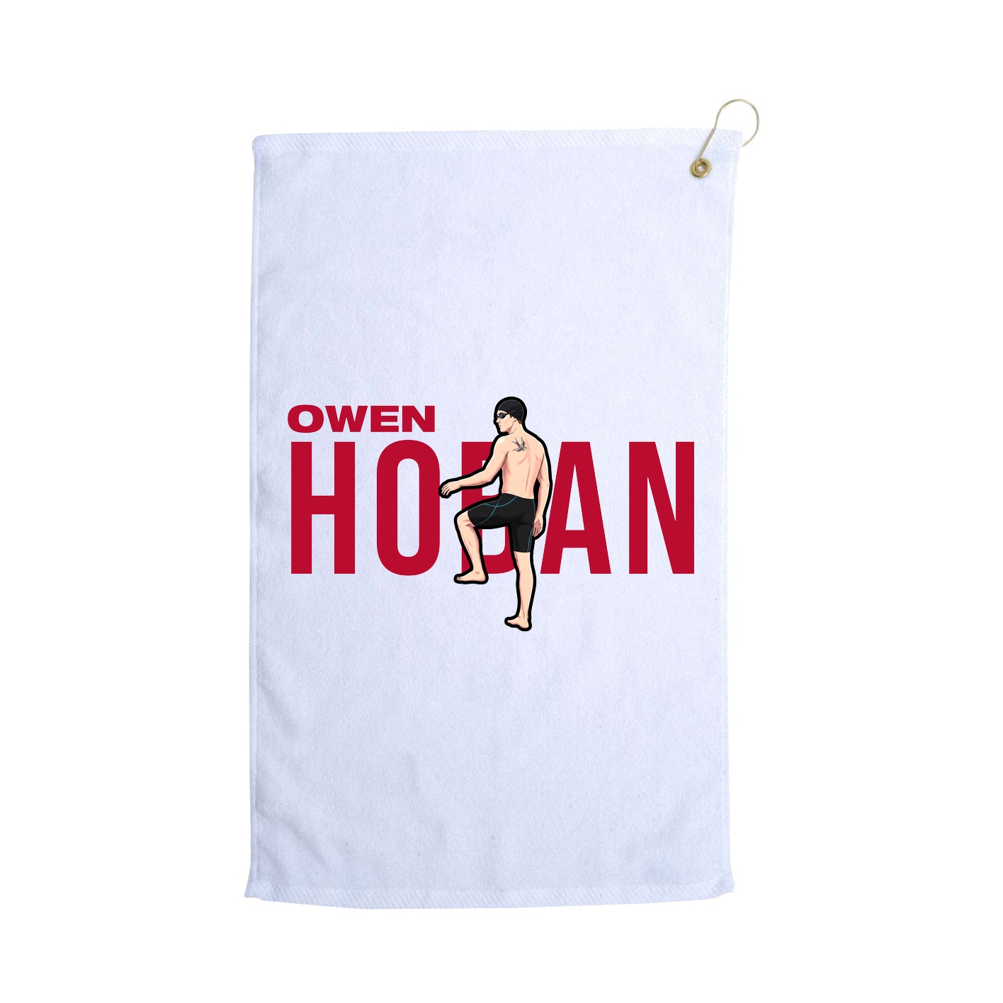 Golf Towel — Player Name in White