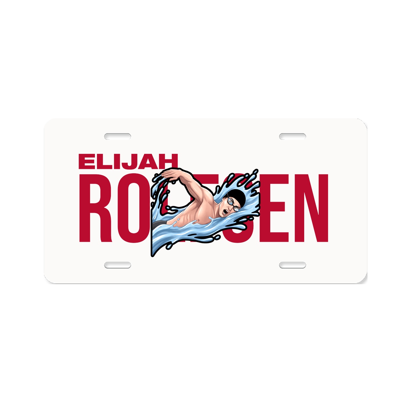 License Plate — Player Name in Classic