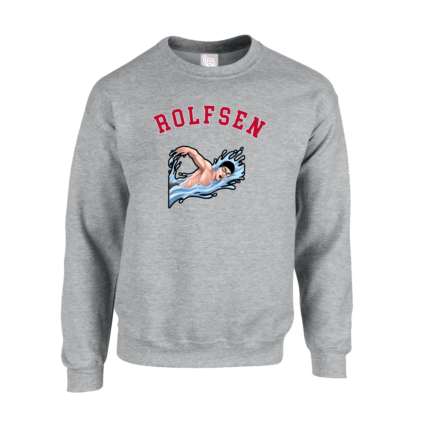 Fleece Crew — Shirsey Arch in Grey