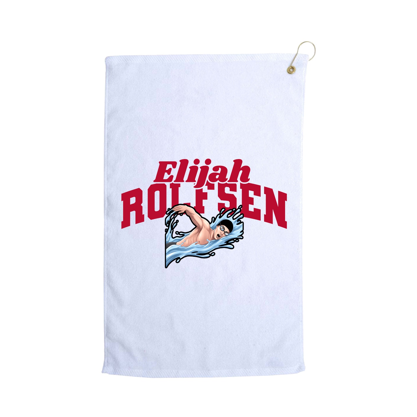 Golf Towel — Signature Arch in White