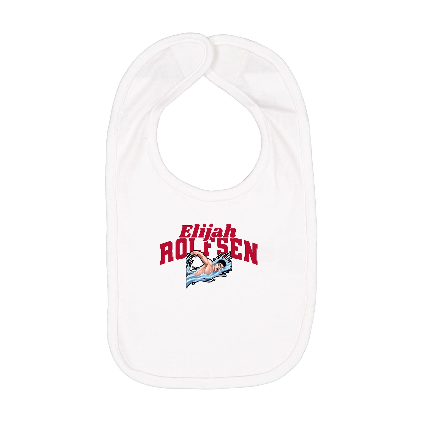 Infant Bib — Signature Arch in White