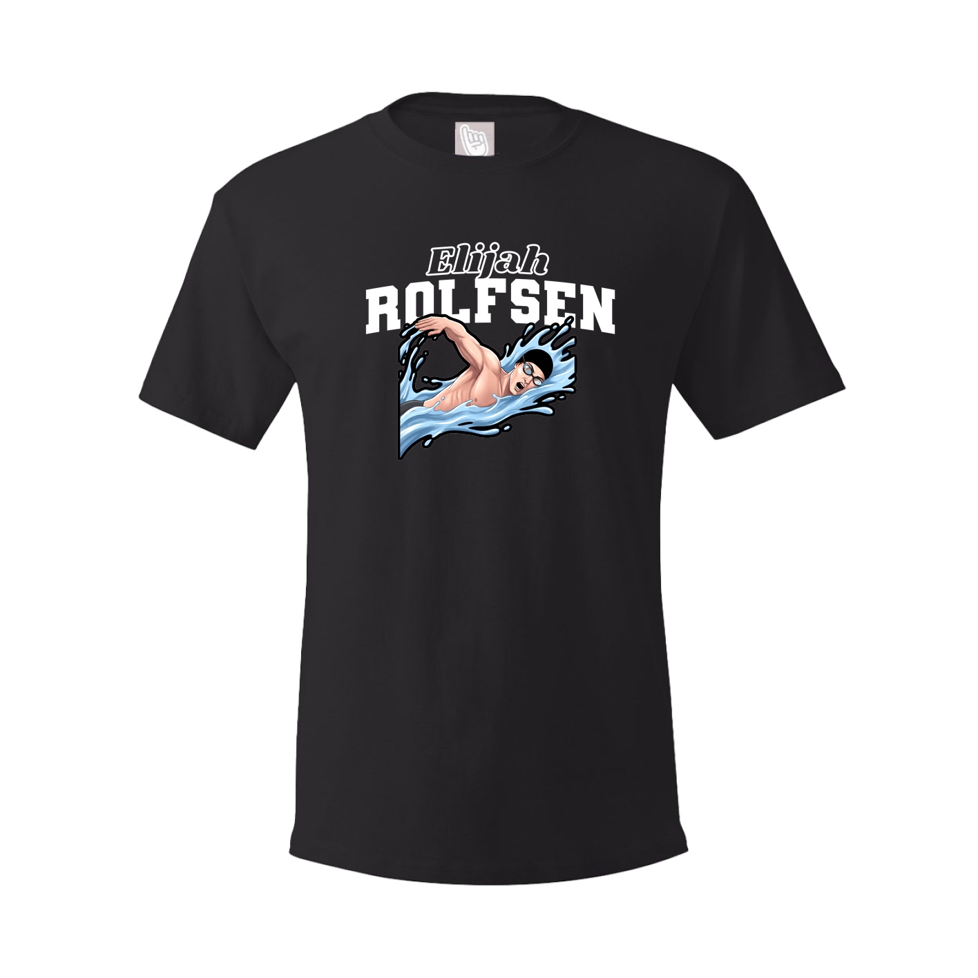 Youth Tee — Name Arch in Black