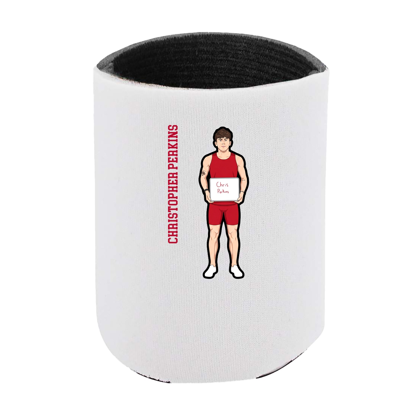 Can Holder — Name Vertical in White