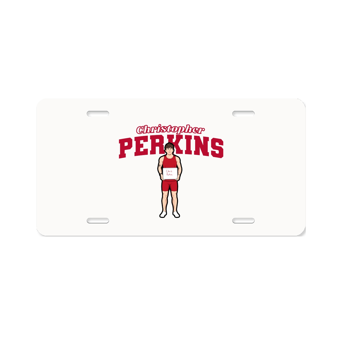License Plate — Name Arch in Classic