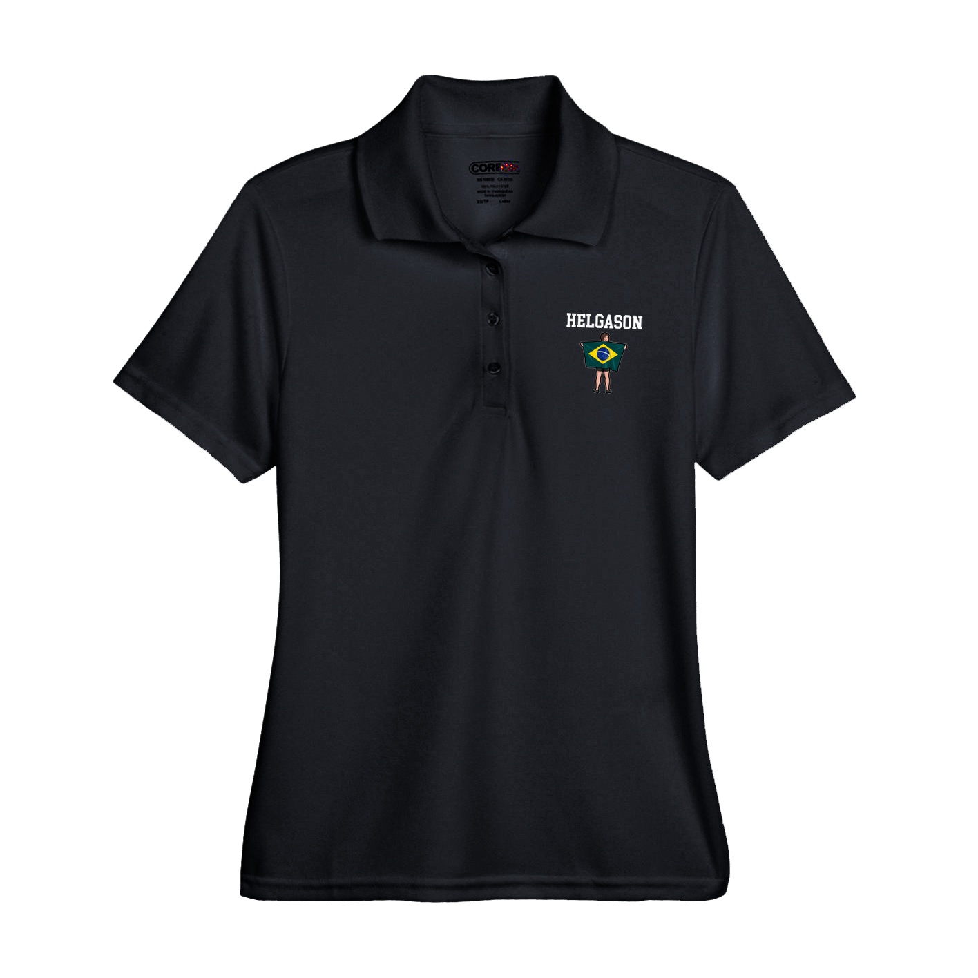 Womens Performance Polo — Shirsey in Black