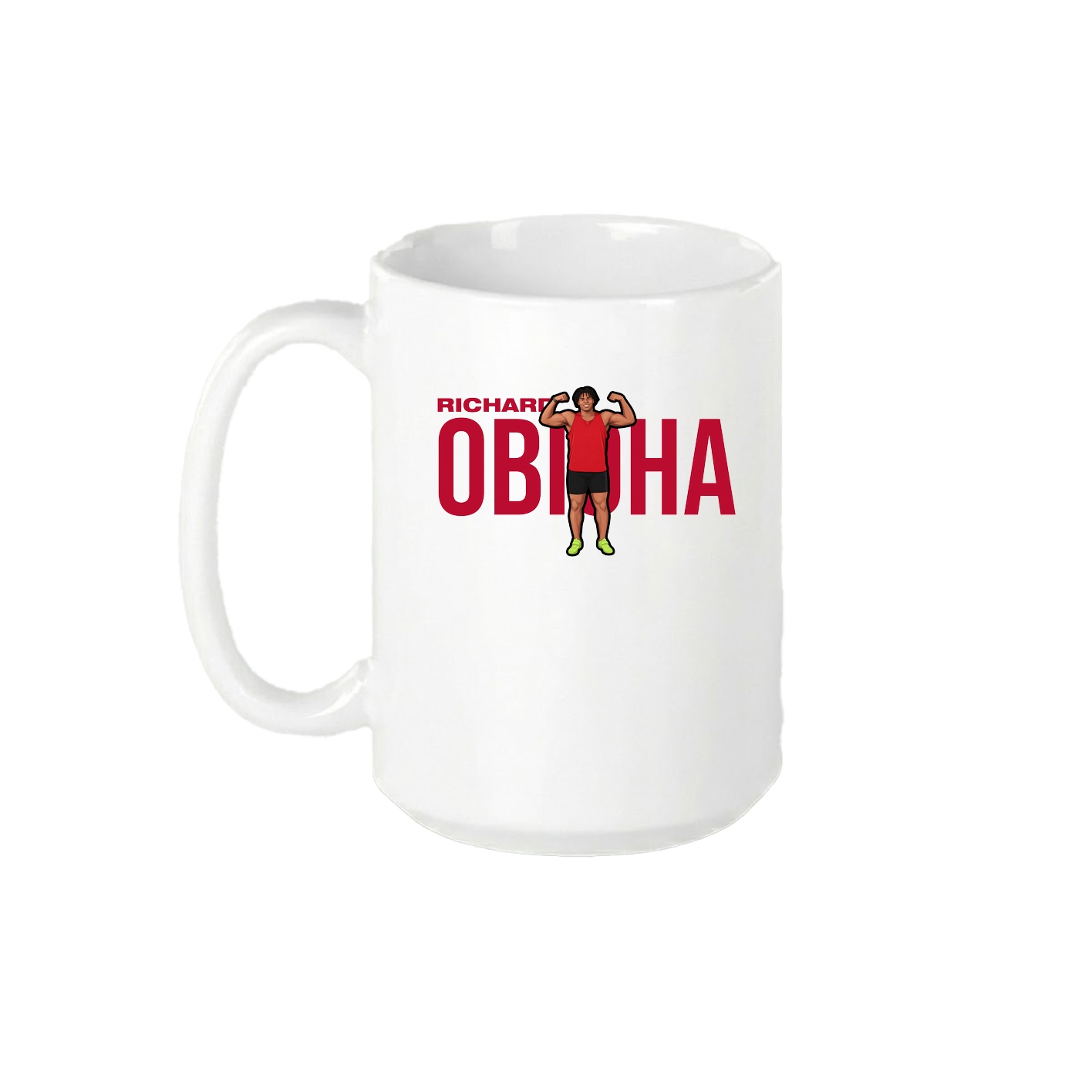 15oz Coffee Mug — Player Name in White
