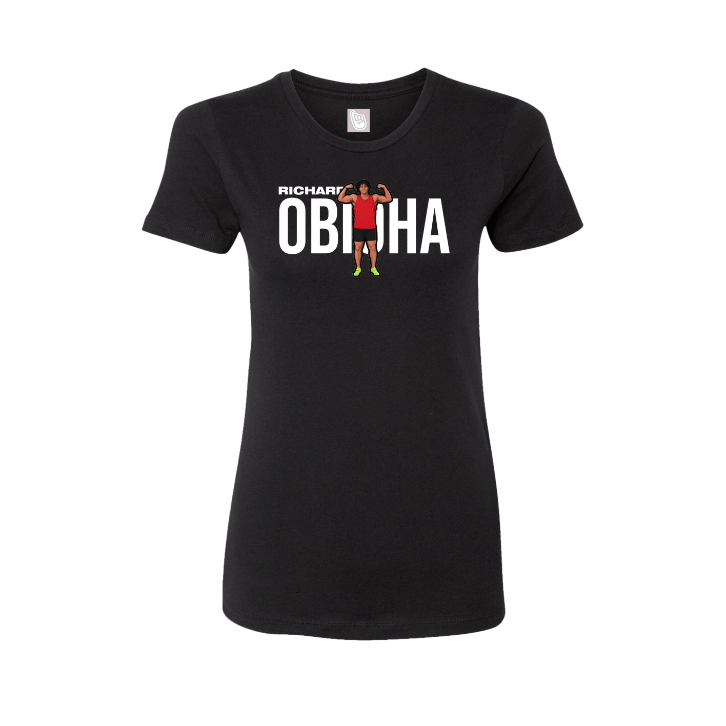 Fitted Women's Tee — Player Name in Black