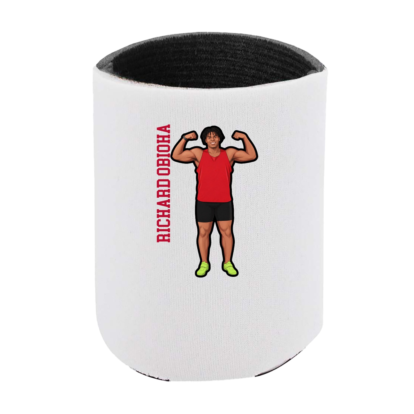 Can Holder — Name Vertical in White