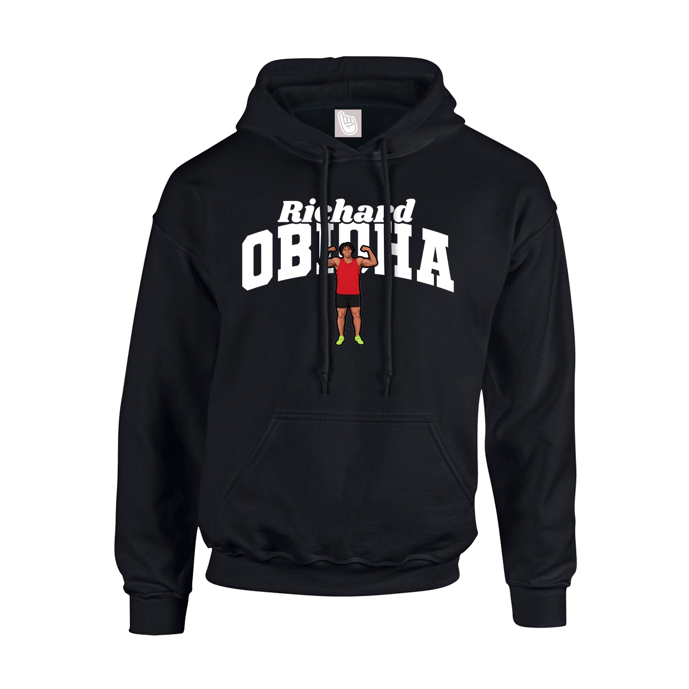 Hoodie — Signature Arch in Black