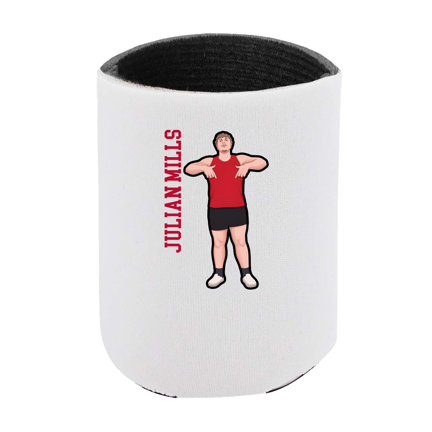 Can Holder — Name Vertical in White