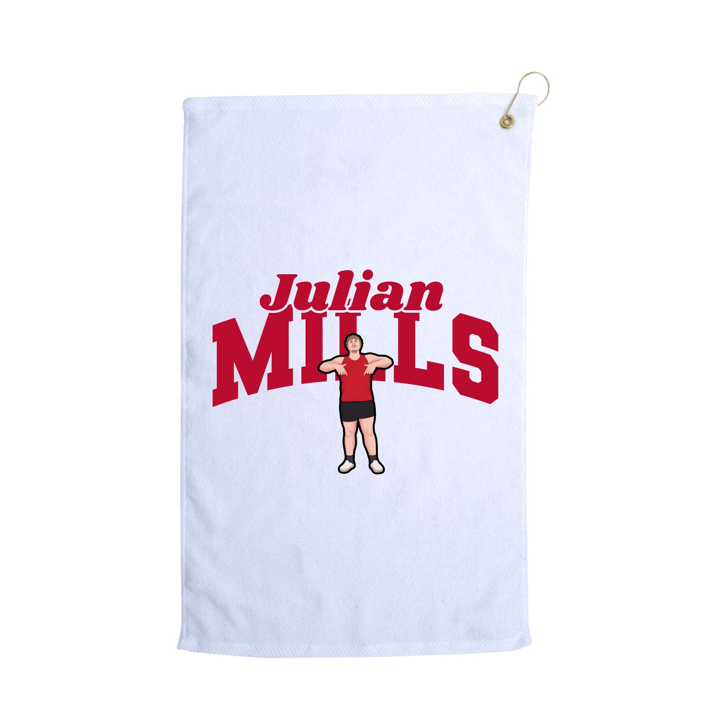 Golf Towel — Signature Arch in White