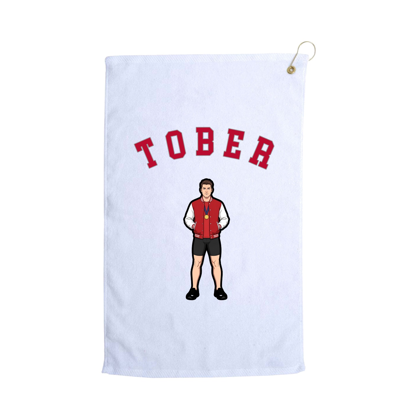 Golf Towel — Shirsey Arch in White
