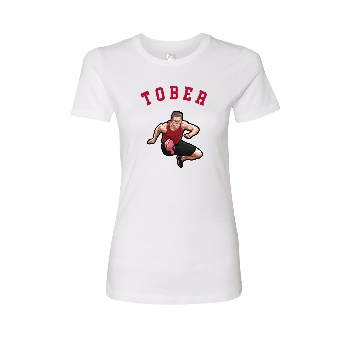 Fitted Women's Tee — Shirsey Arch in White