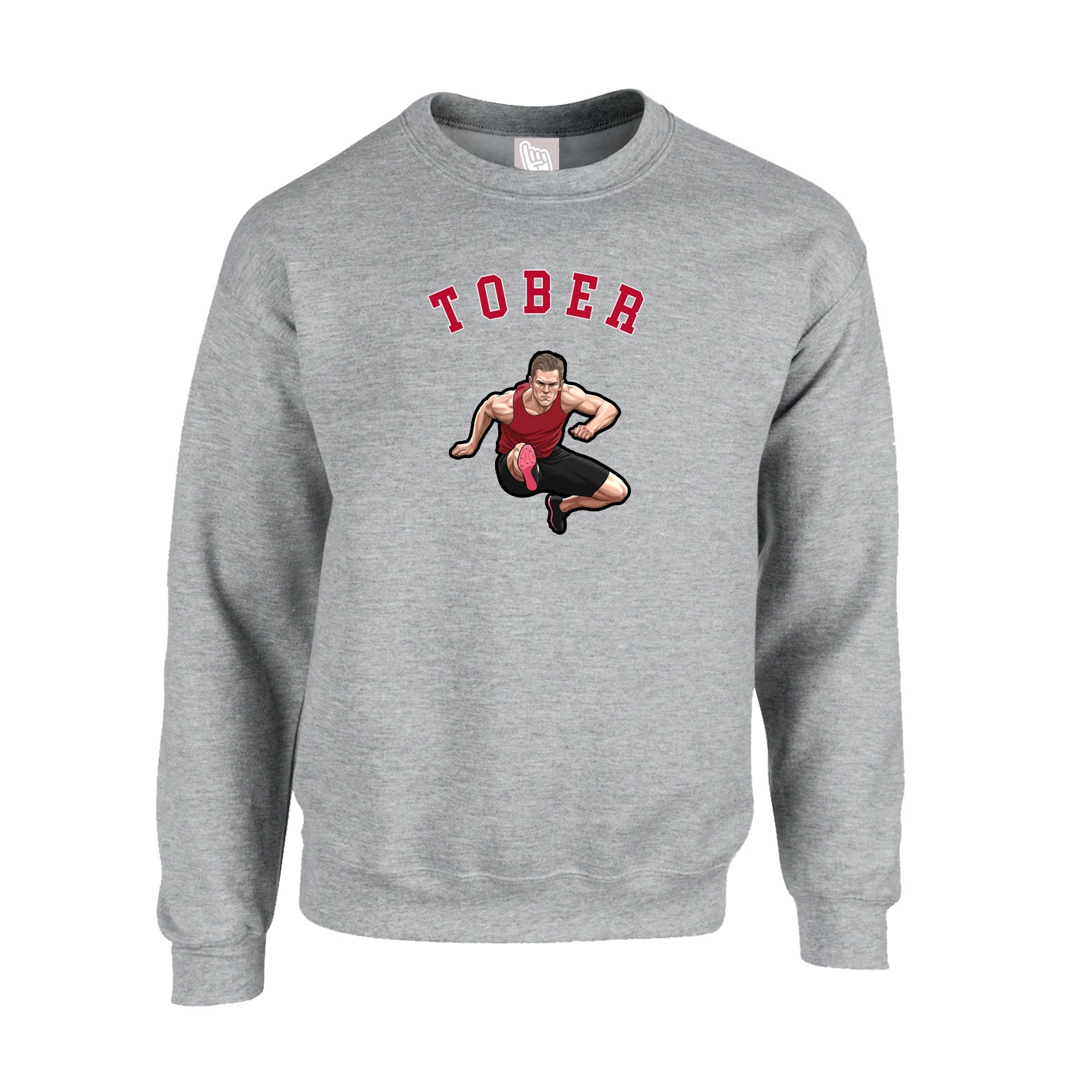 Fleece Crew — Shirsey Arch in Grey