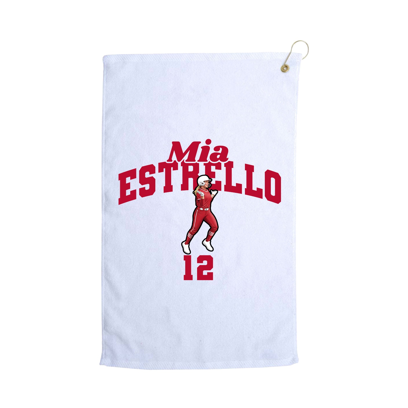 Golf Towel — Signature Arch in White