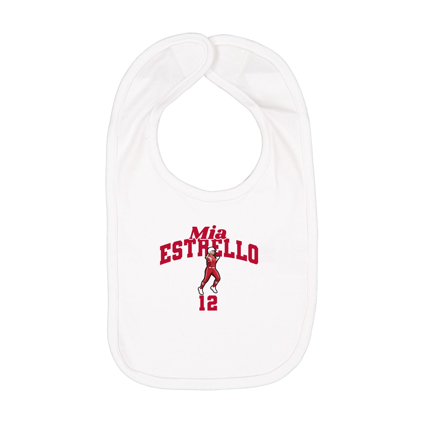 Infant Bib — Signature Arch in White