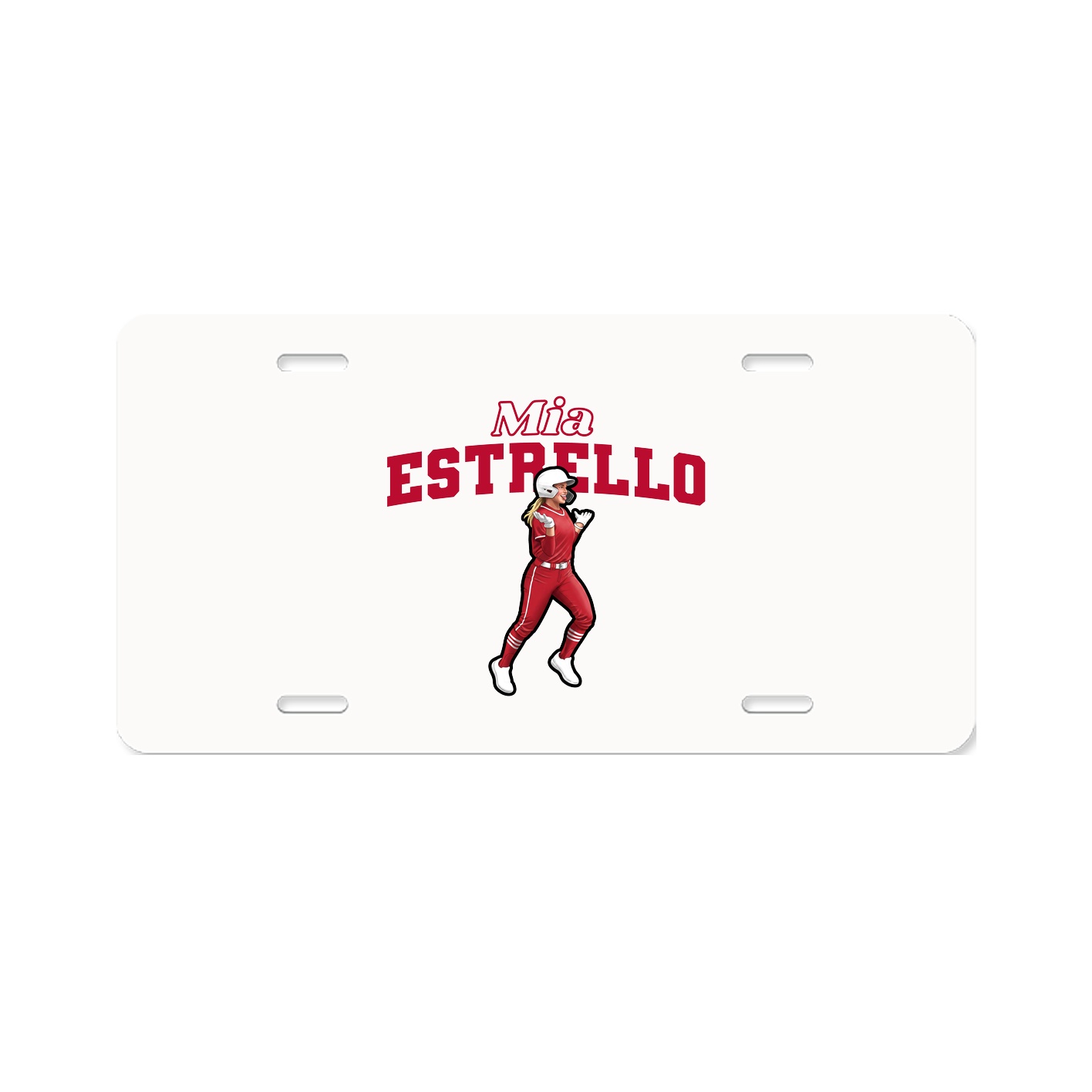 License Plate — Name Arch in Classic