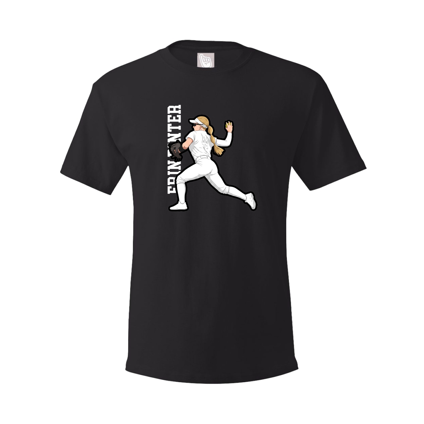 Tee — Name Vertical in Black