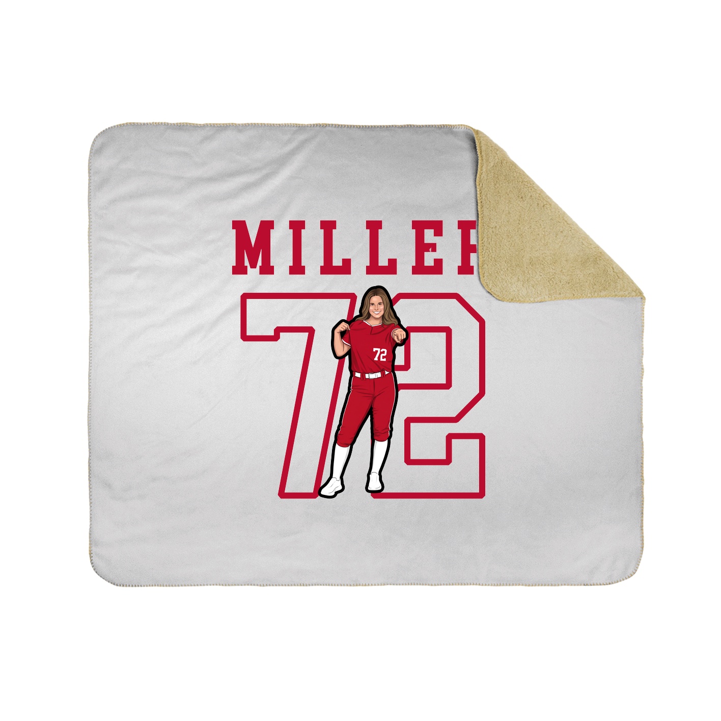 Throw Blanket — Shirsey in White