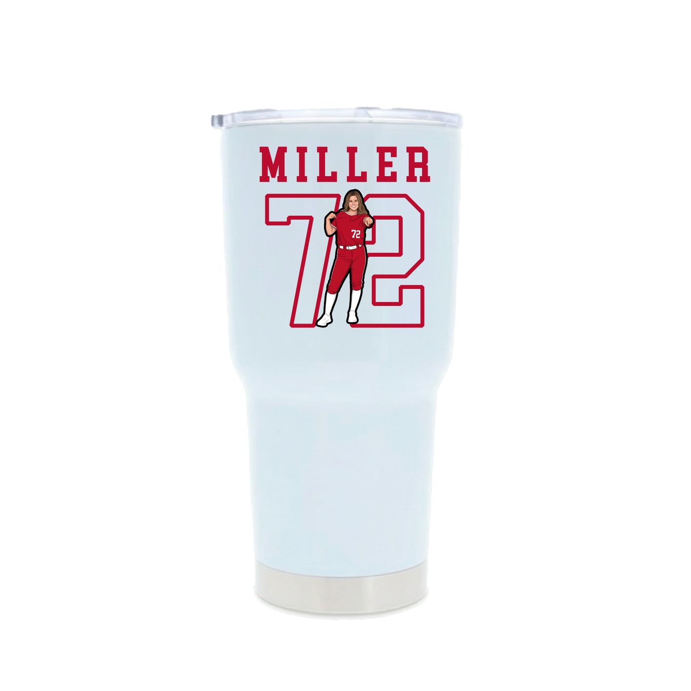 30oz Stainless Steel Tumbler — Shirsey in White