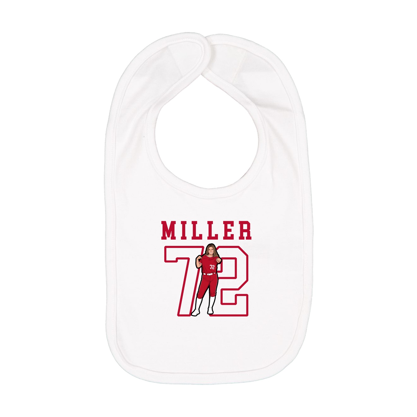 Infant Bib — Shirsey in White