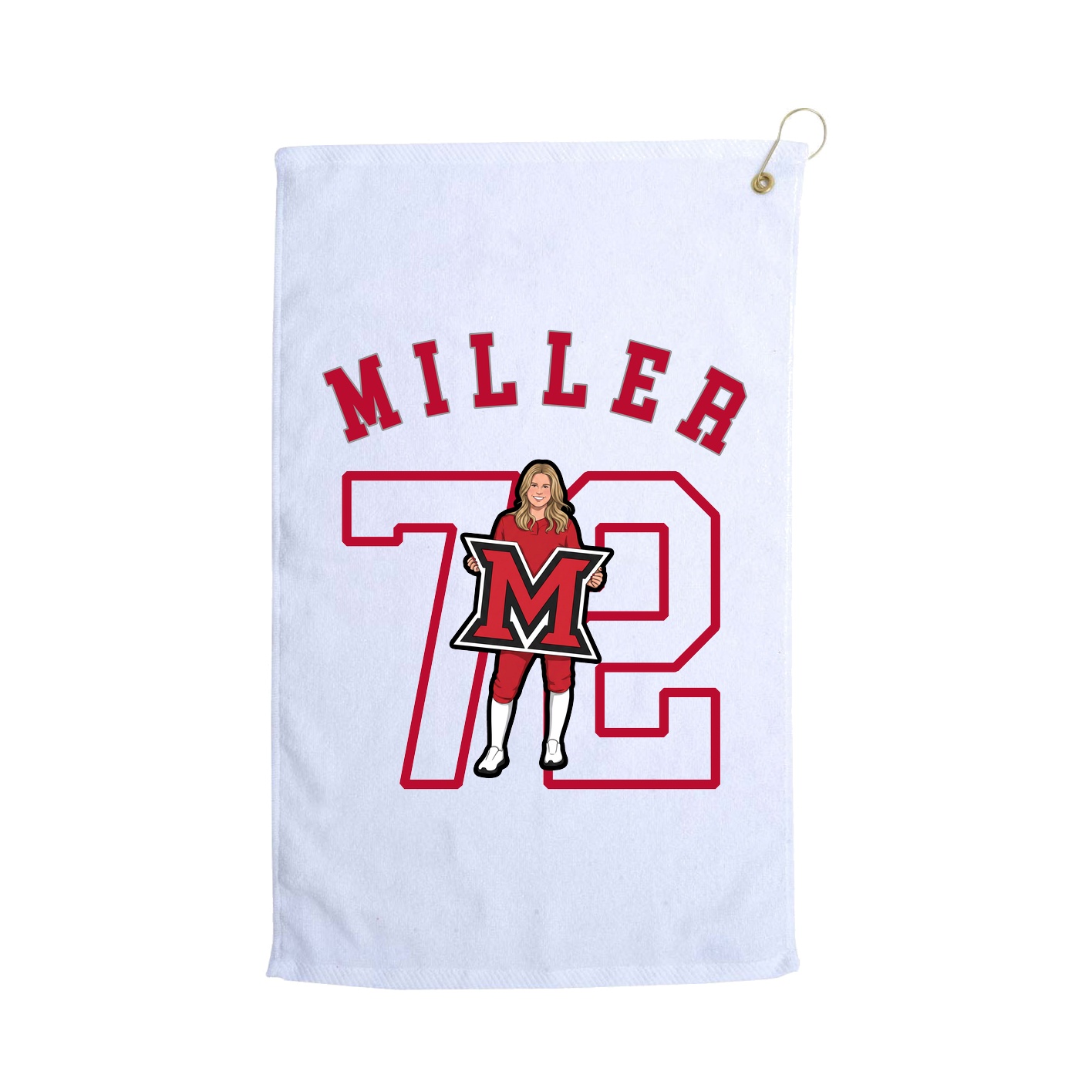 Golf Towel — Shirsey Arch in White