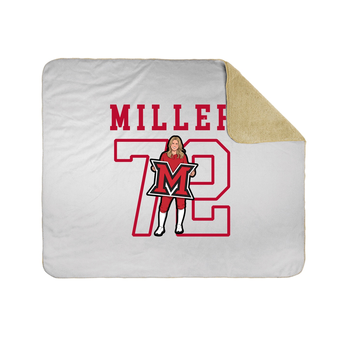 Throw Blanket — Shirsey in White