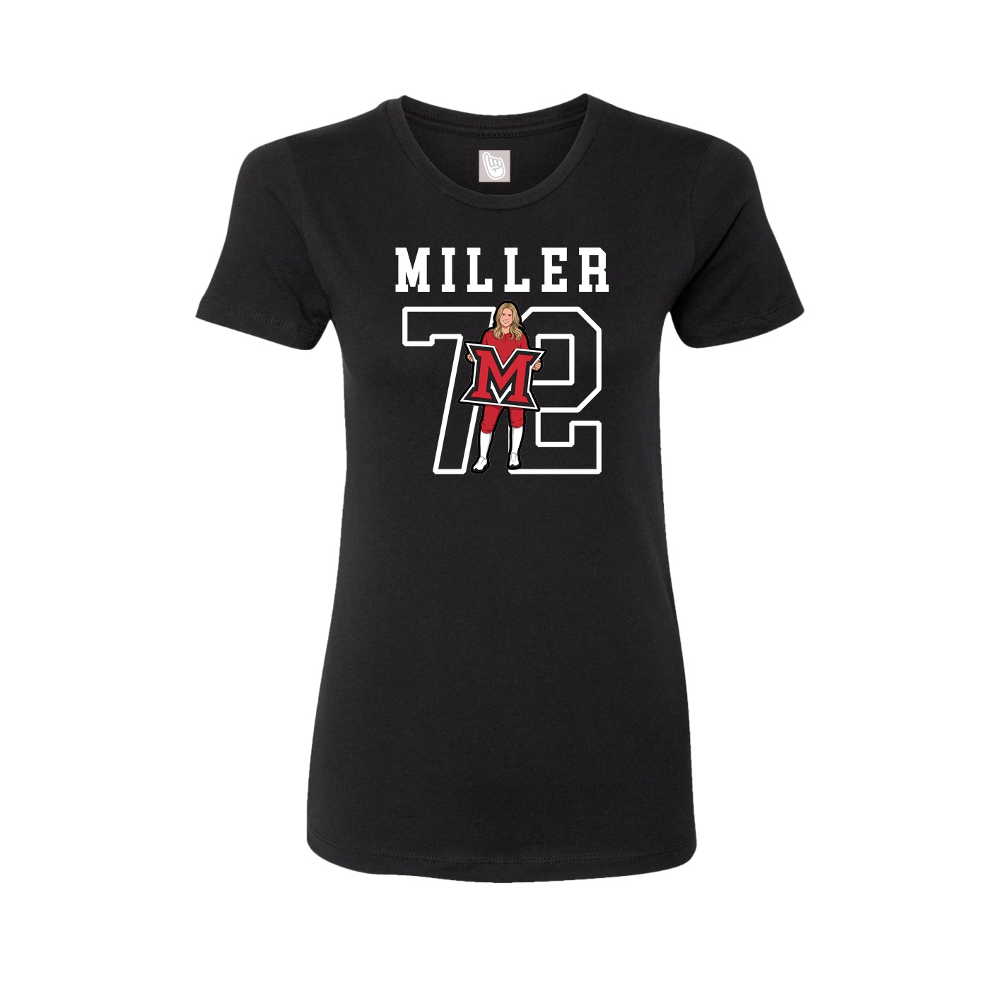 Fitted Women's Tee — Shirsey in Black