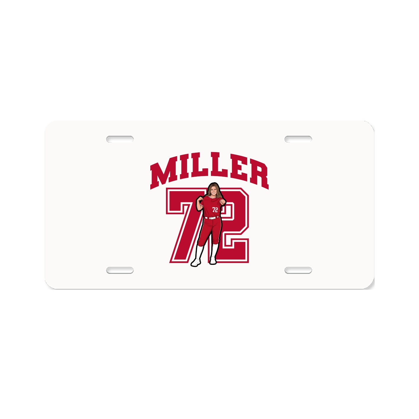 License Plate — Number in Classic